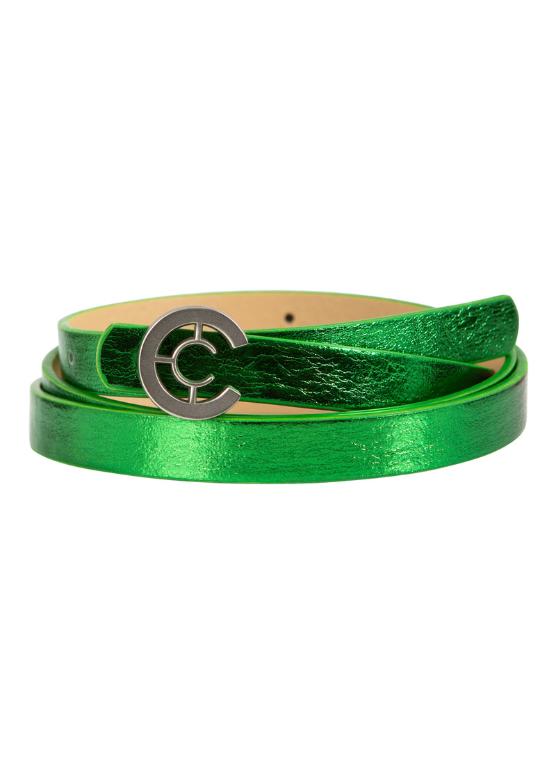 Coster Copenhagen SMALL LOGO BELT Accessories Green metallic - 415