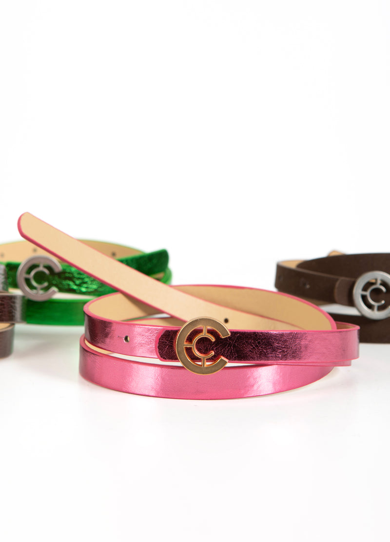 Coster Copenhagen SMALL LOGO BELT Accessories Rose metallic - 630