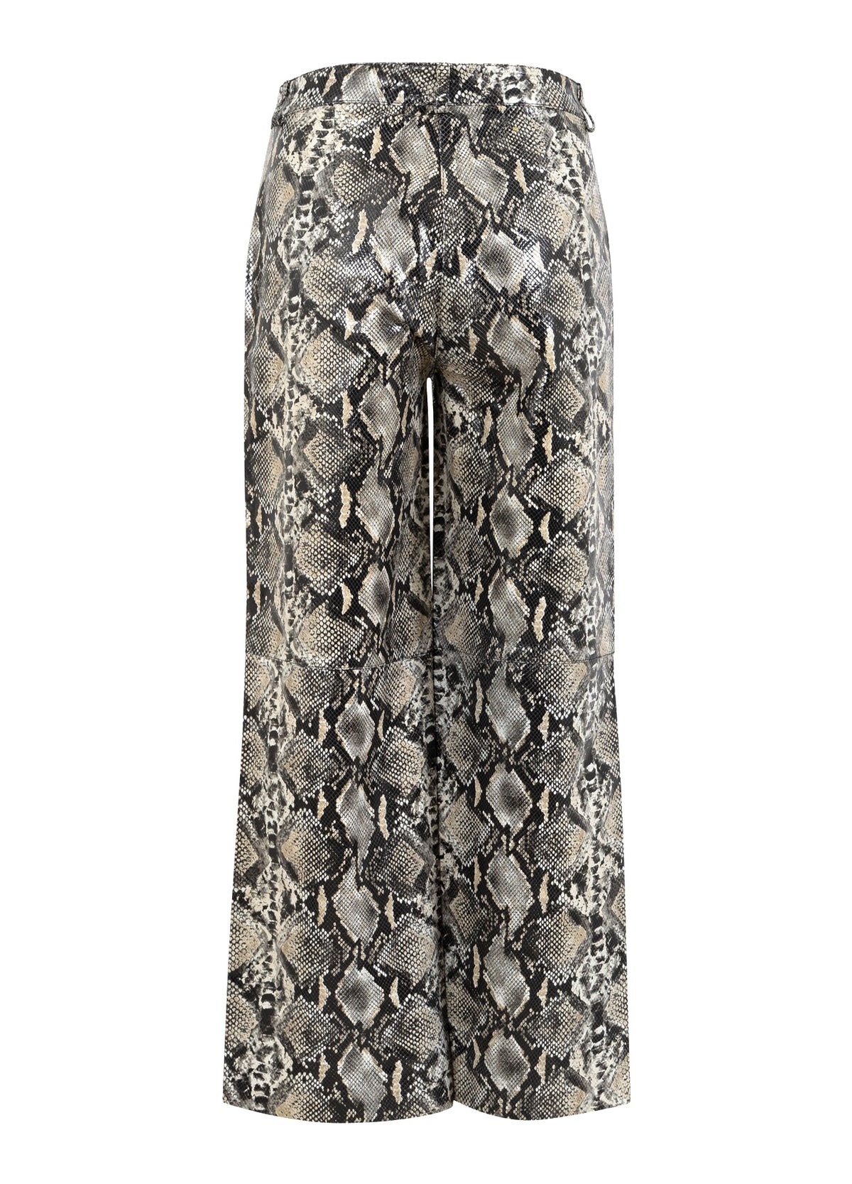 Snake Print Nylon Open Hem Pants sfs 最安価 Private brand by S F S Snake Print Nylon Open Hem Pants