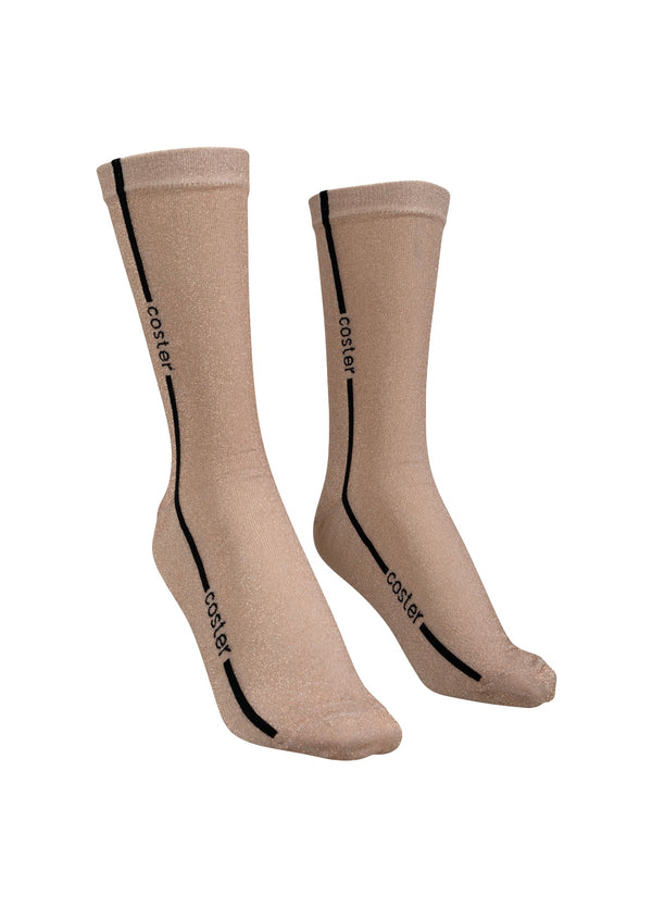 Coster Copenhagen SOCKS WITH GLITTER Accessories Glitter creme - 268