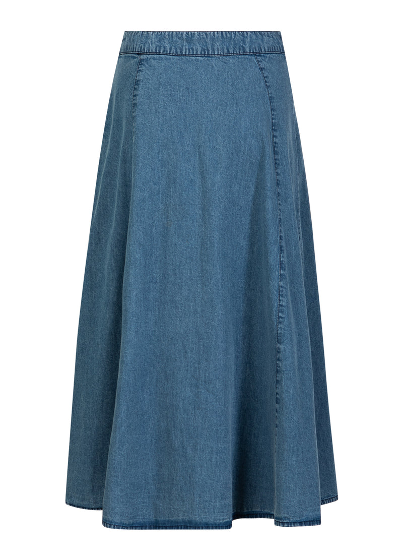 Coster Copenhagen SOFT DENIM SKIRT Skirt Denim blue - 559