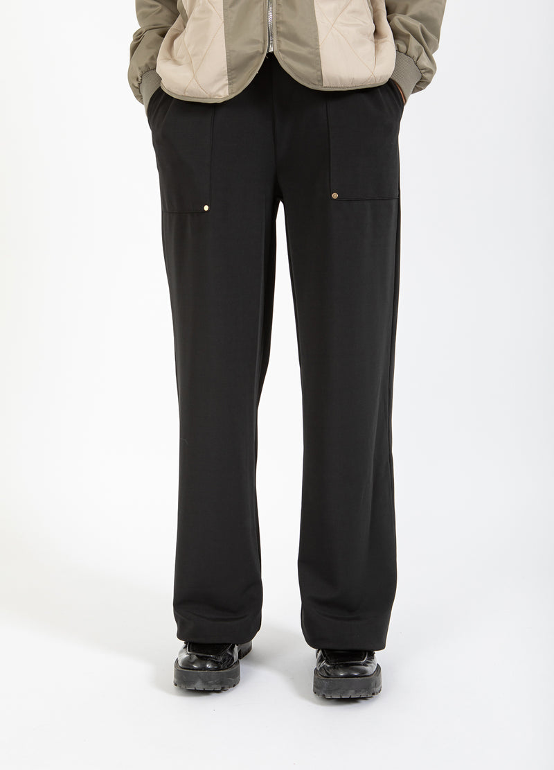 Coster Copenhagen SPORTY PANTS - SILLE FIT Pants Black - 100