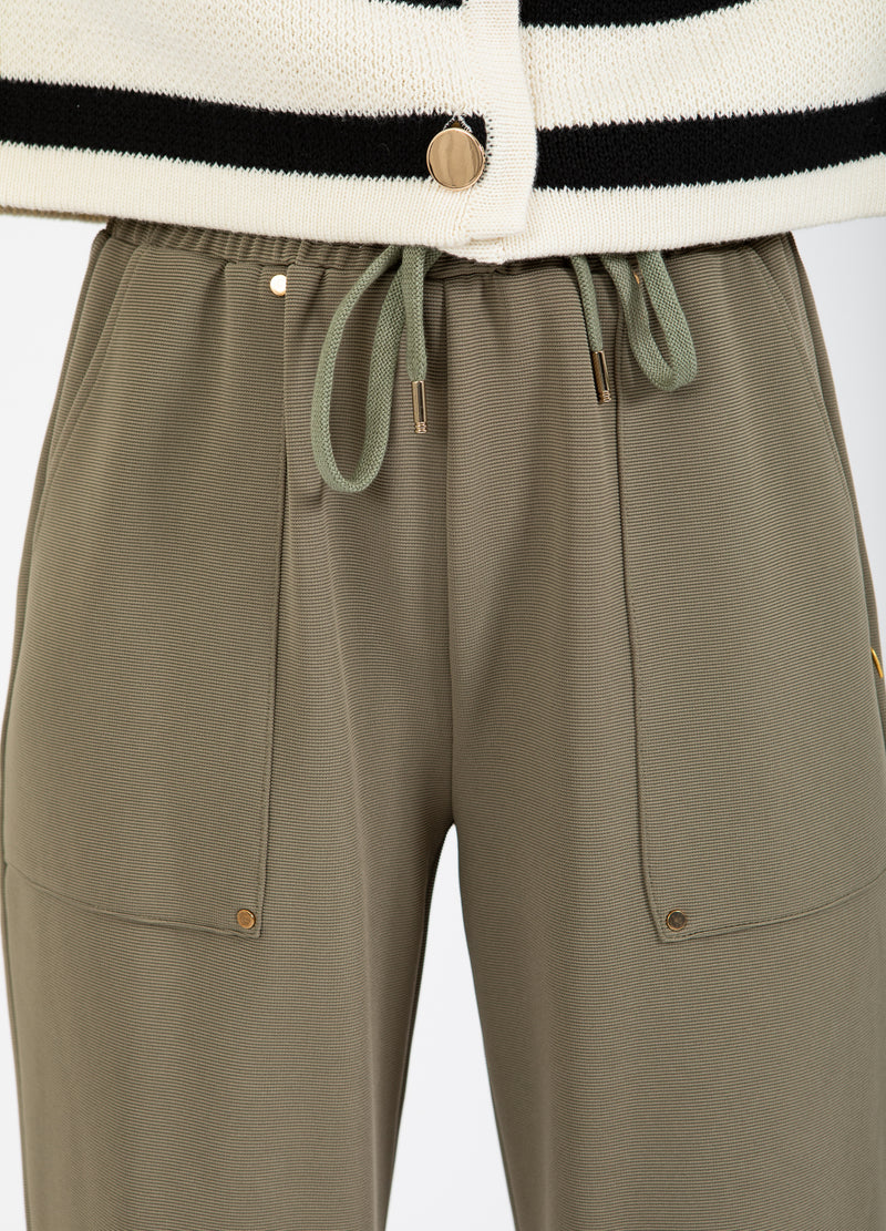 Coster Copenhagen SPORTY PANTS - SILLE FIT Pants Dusty olive - 479