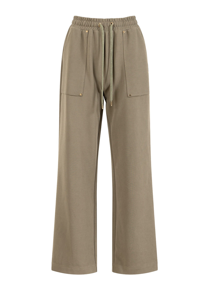 Coster Copenhagen SPORTY PANTS - SILLE FIT Pants Dusty olive - 479