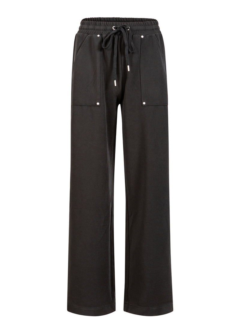 Coster Copenhagen SPORTY PANTS - SILLE FIT Pants Black - 100