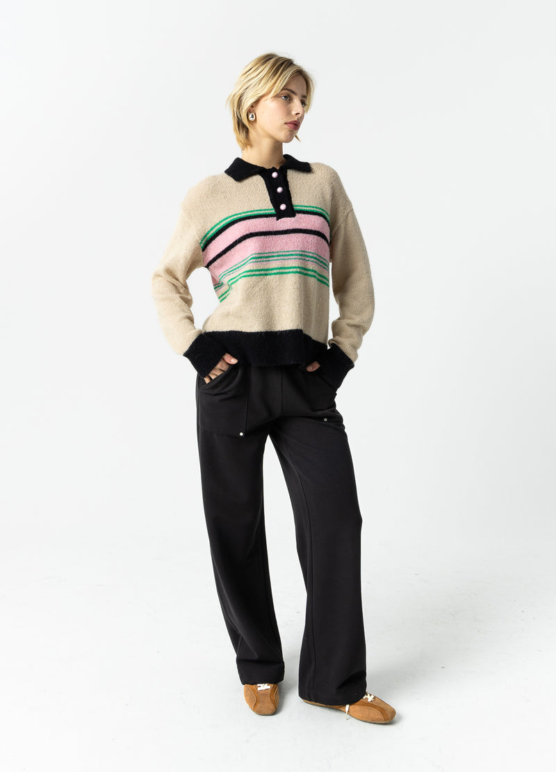 Coster Copenhagen SPORTY PANTS - SILLE FIT Pants Black - 100