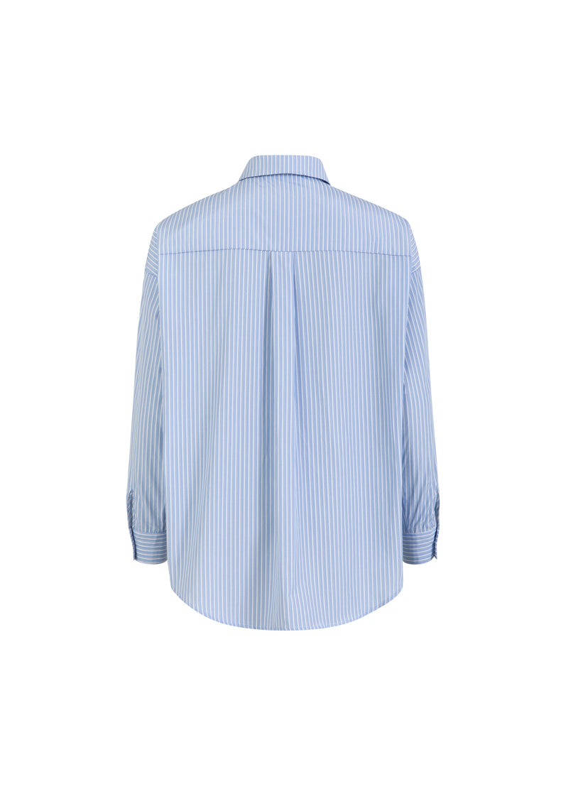 Coster Copenhagen STRIPED SHIRT Shirt/Blouse Light Blue Stripe - 515