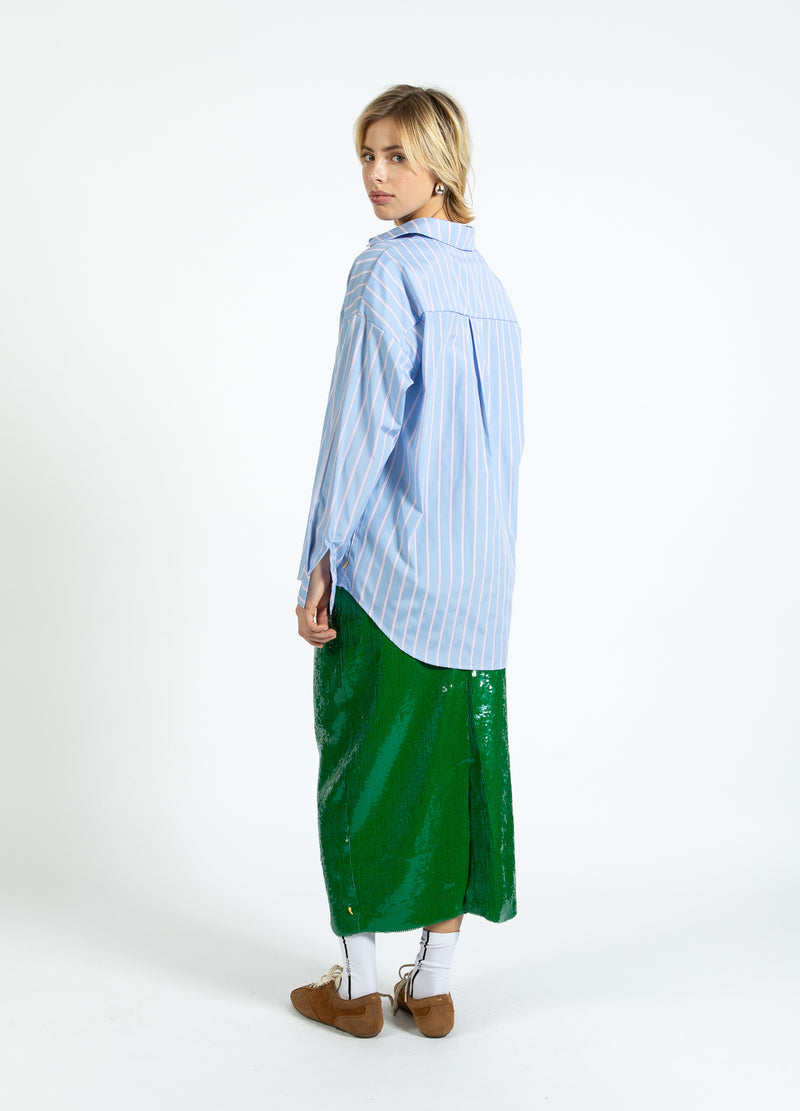 Coster Copenhagen STRIPED SHIRT Shirt/Blouse Light blue/pink stripe - 525