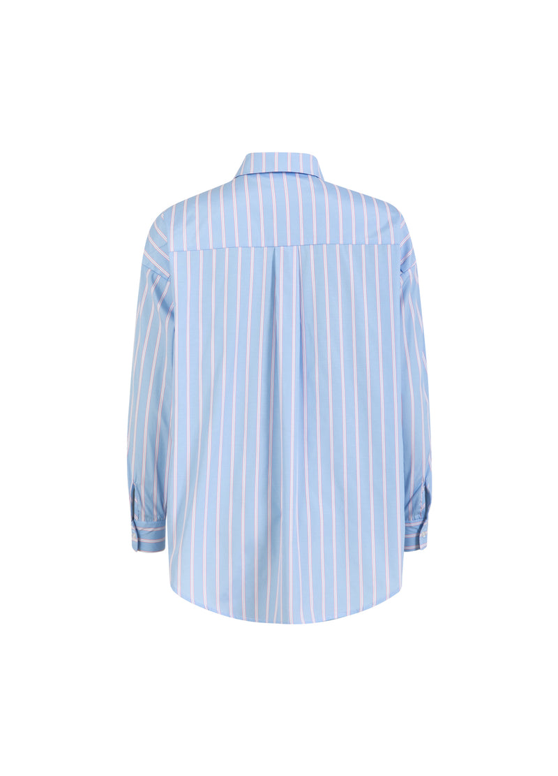 Coster Copenhagen STRIPED SHIRT Shirt/Blouse Light blue/pink stripe - 525