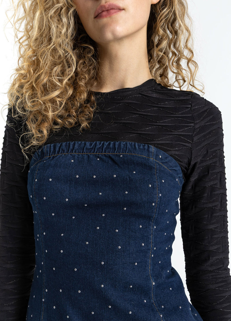 Coster Copenhagen STRUCTURE BLOUSE Shirt/Blouse Black - 100