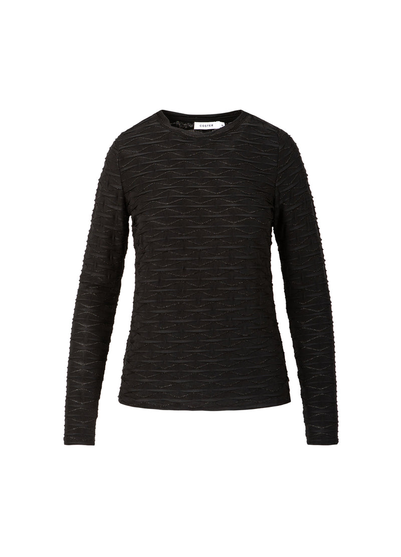 Coster Copenhagen STRUCTURE BLOUSE Shirt/Blouse Black - 100