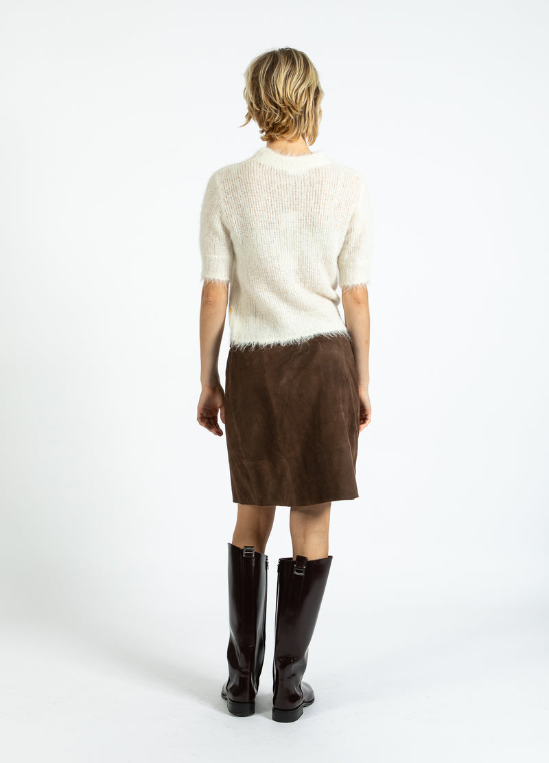 Coster Copenhagen SUEDE SKIRT Skirt Warm brown - 367