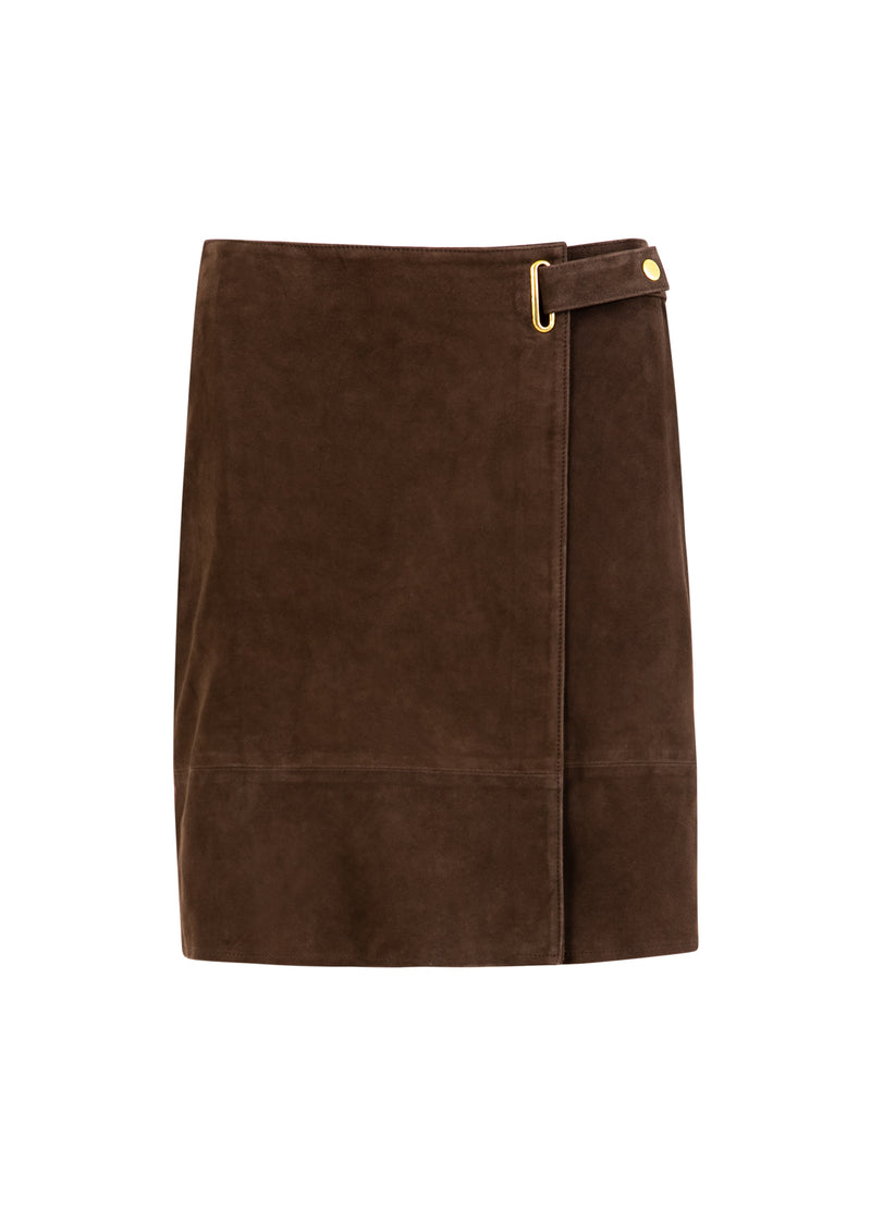 Coster Copenhagen SUEDE SKIRT Skirt Warm brown - 367