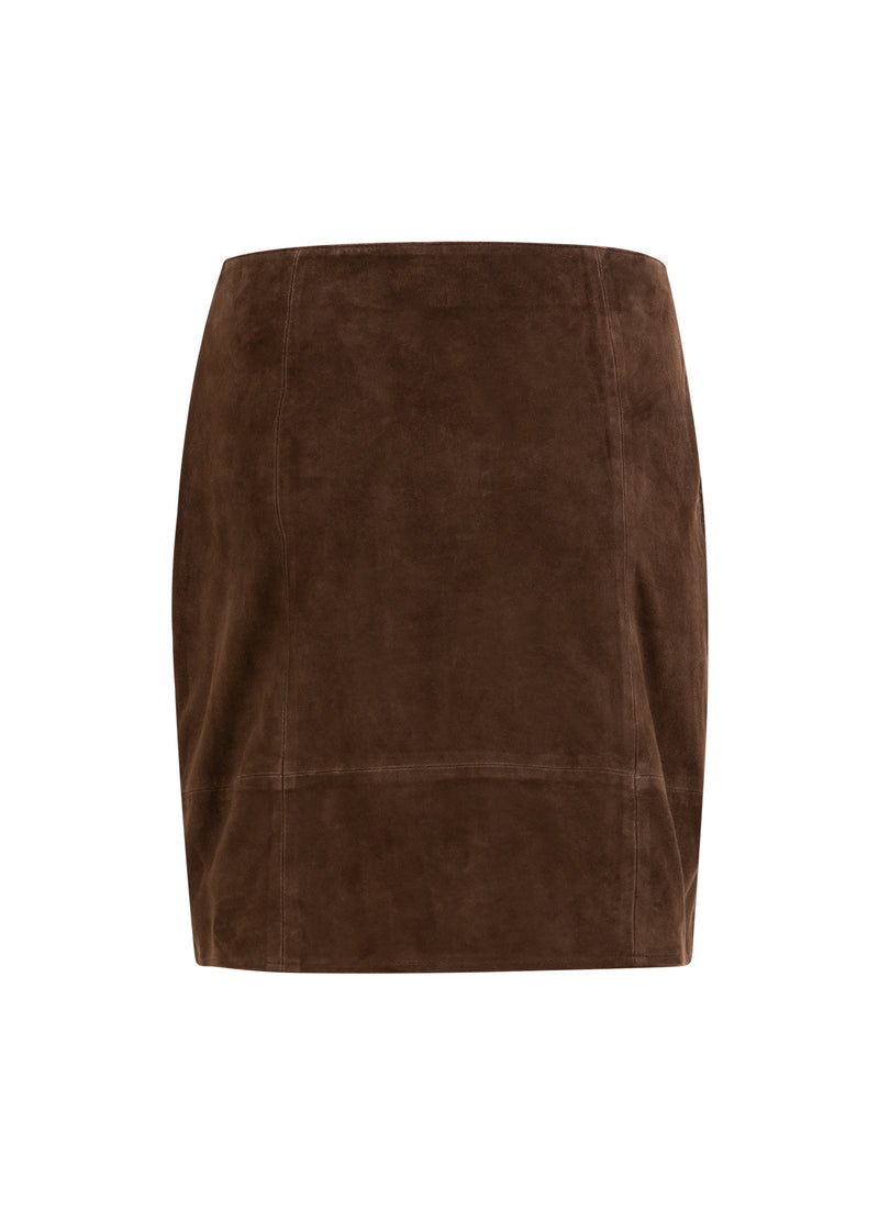 Coster Copenhagen SUEDE SKIRT Skirt Warm brown - 367