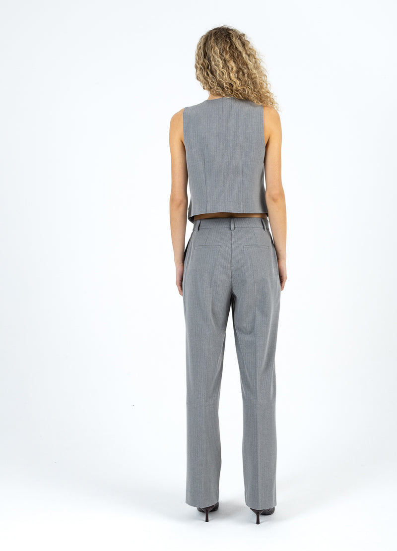 Coster Copenhagen SUIT PANTS - PETRA FIT Pants Mist grey pin stripe - 175