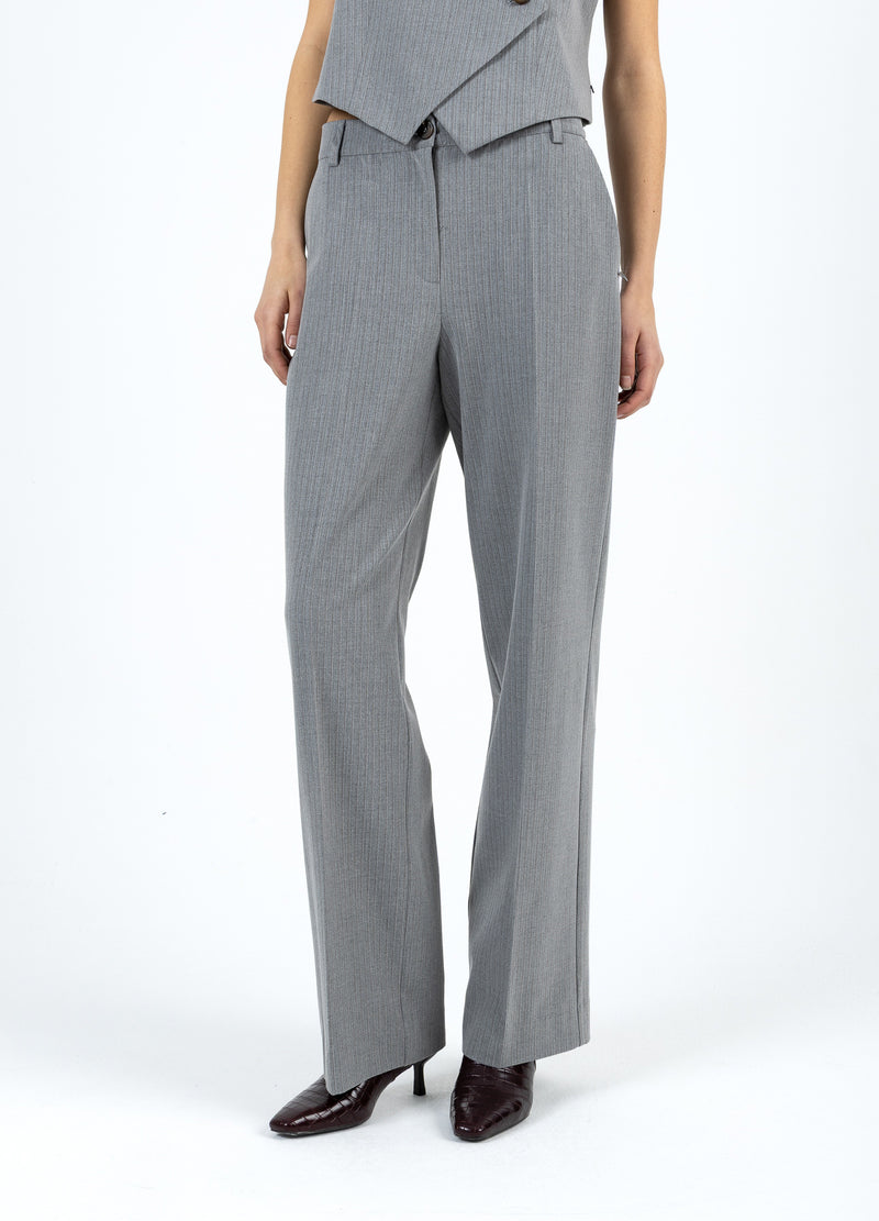 Coster Copenhagen SUIT PANTS - PETRA FIT Pants Mist grey pin stripe - 175