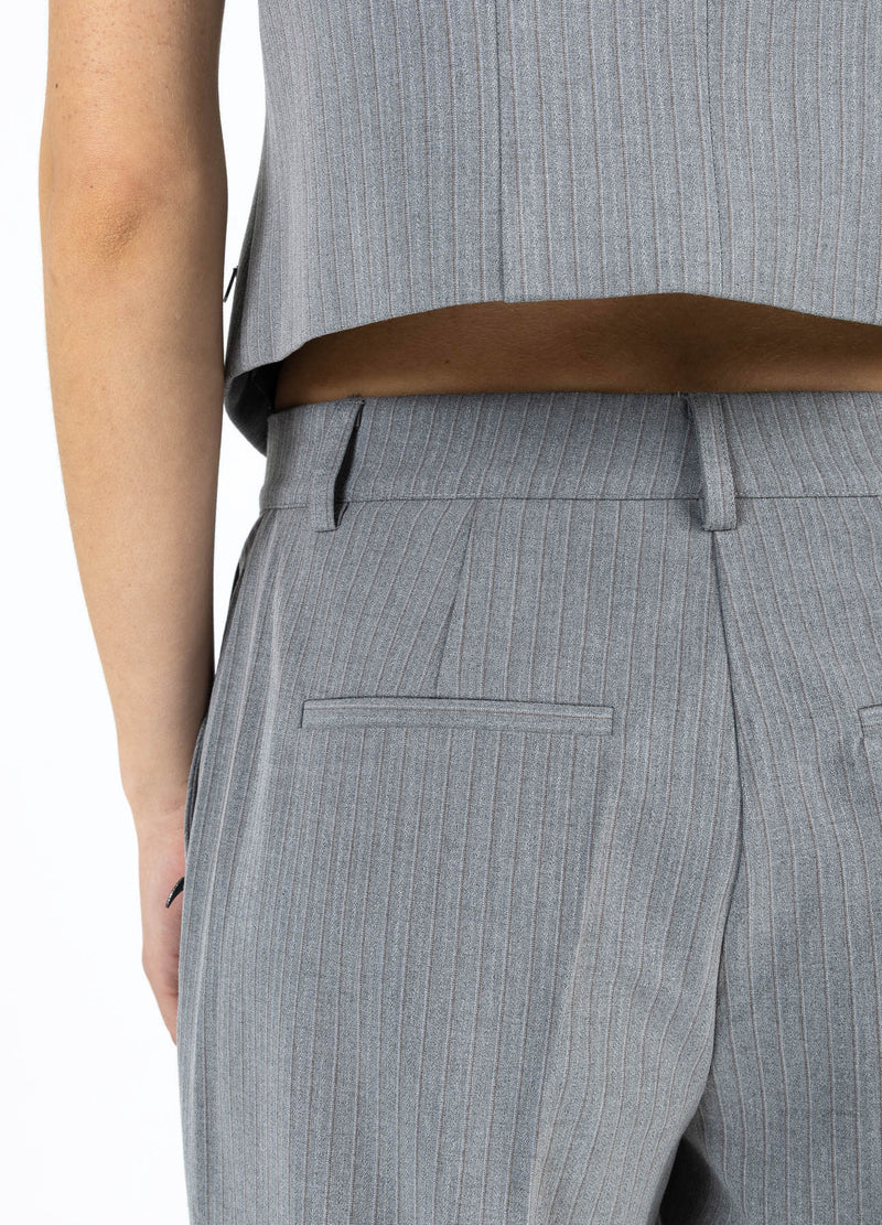 Coster Copenhagen SUIT PANTS - PETRA FIT Pants Mist grey pin stripe - 175
