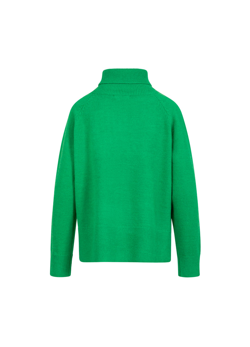 Coster Copenhagen SWEATER WITH HIGH NECK - COMFY Knitwear Lush green - 444