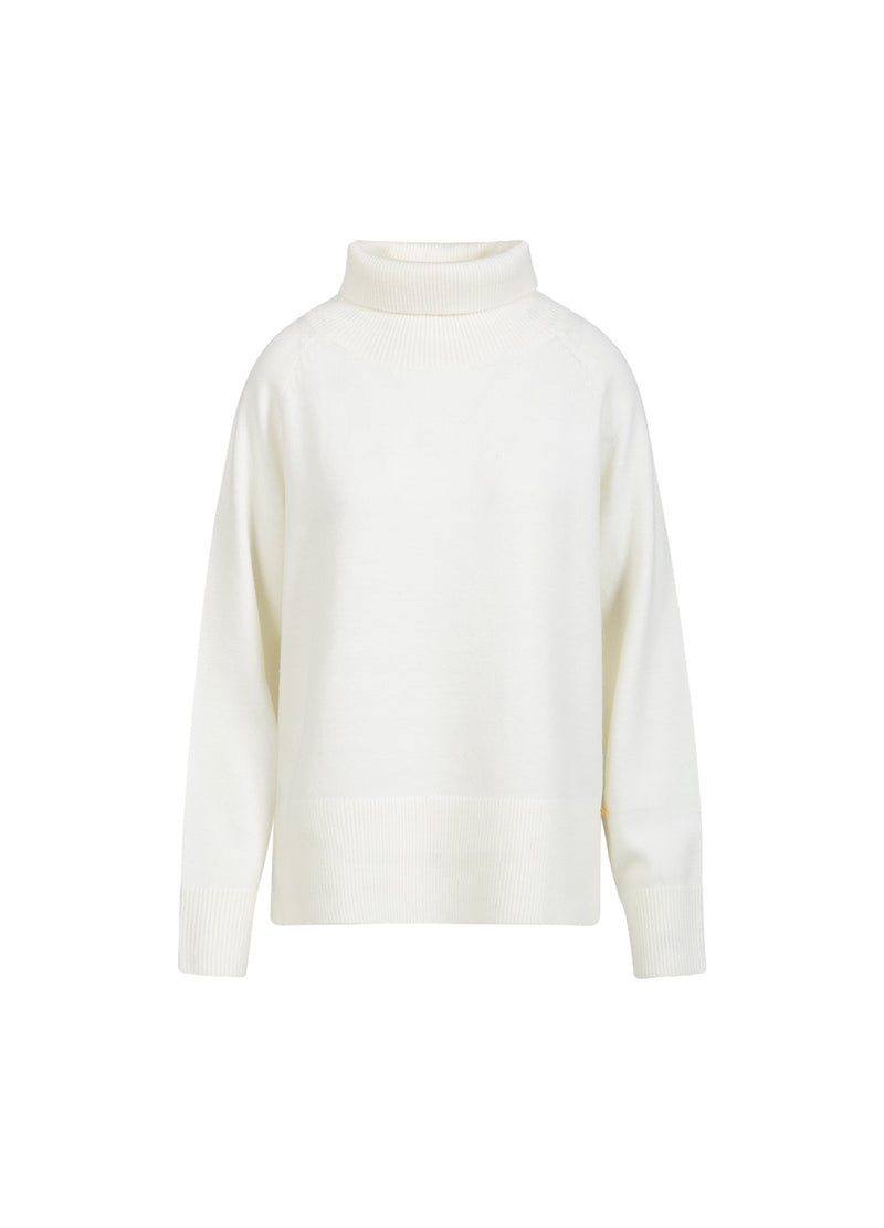 Coster Copenhagen SWEATER WITH HIGH NECK - COMFY Knitwear White - 200