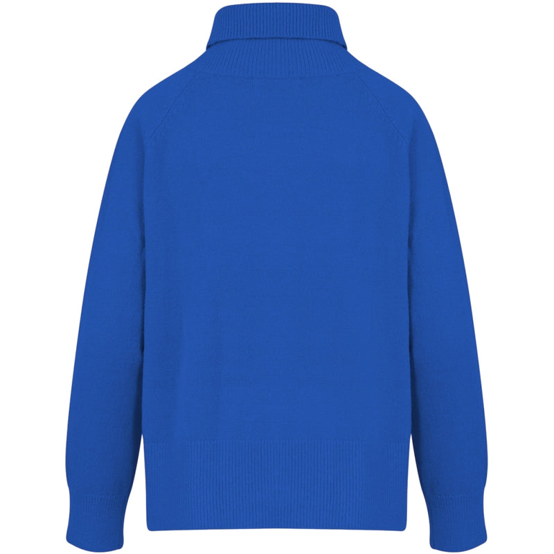 Coster Copenhagen SWEATER WITH HIGH NECK - COMFY KNIT Knitwear Cobalt blue - 590