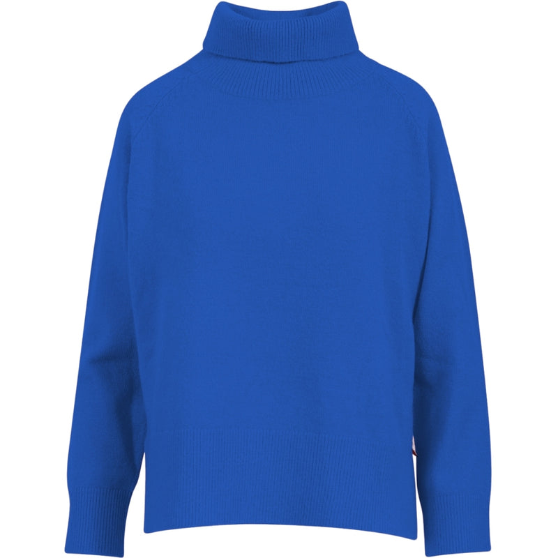 Coster Copenhagen SWEATER WITH HIGH NECK - COMFY KNIT Knitwear Cobalt blue - 590