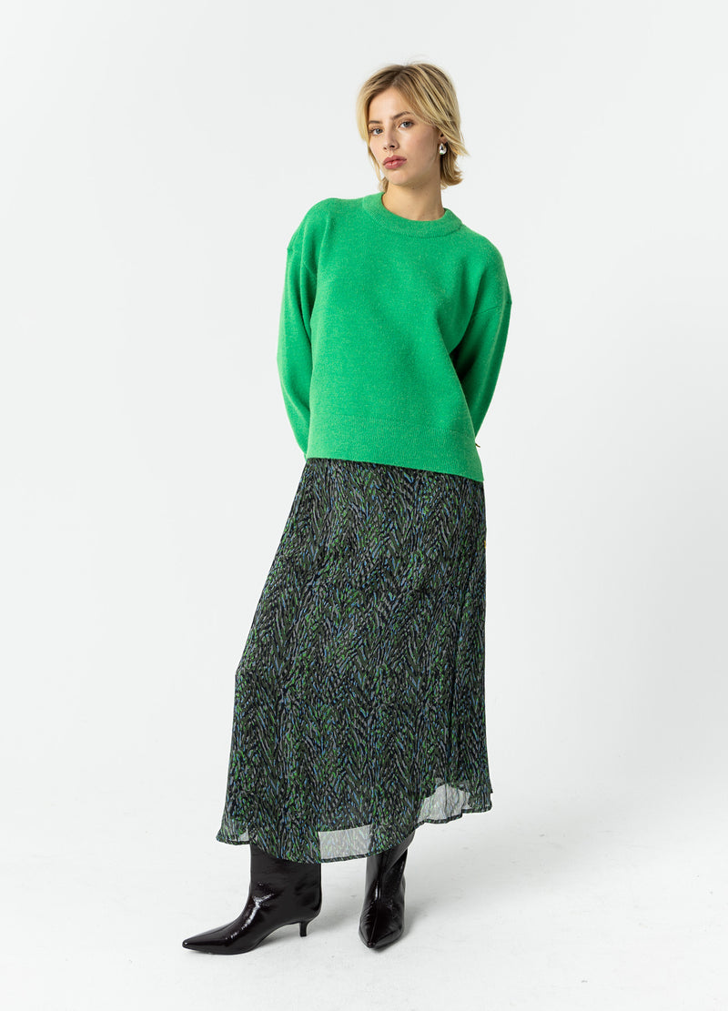 Coster Copenhagen SWEATER WITH ROUND NECK - COMFY Knitwear Lush green - 444