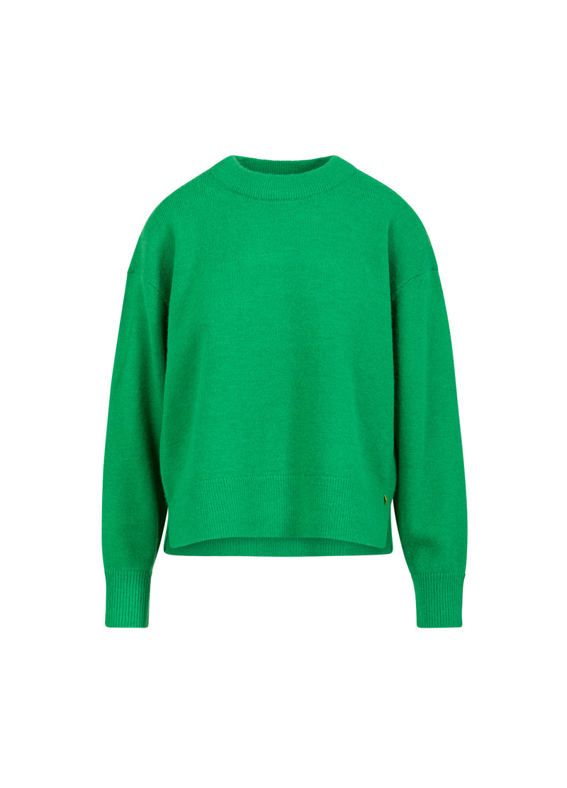 Coster Copenhagen SWEATER WITH ROUND NECK - COMFY Knitwear Lush green - 444