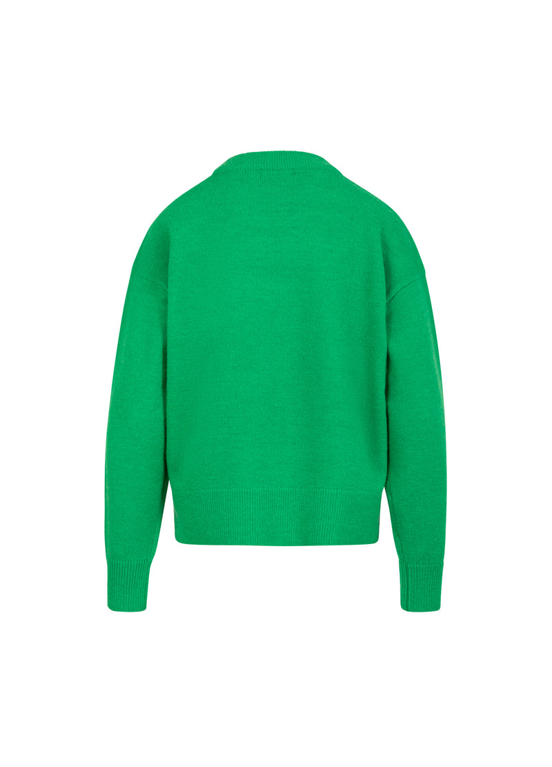 Coster Copenhagen SWEATER WITH ROUND NECK - COMFY Knitwear Lush green - 444