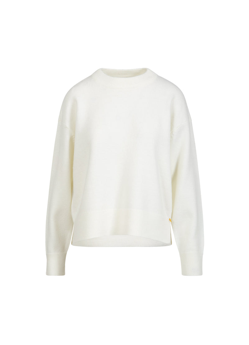 Coster Copenhagen SWEATER WITH ROUND NECK - COMFY Knitwear White - 200