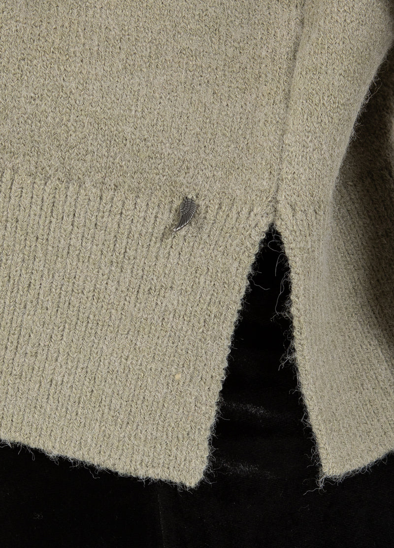 Coster Copenhagen SWEATER WITH ROUND NECK - COMFY KNIT Knitwear Moss Green - 469