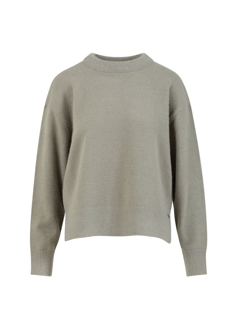 Coster Copenhagen SWEATER WITH ROUND NECK - COMFY KNIT Knitwear Moss Green - 469