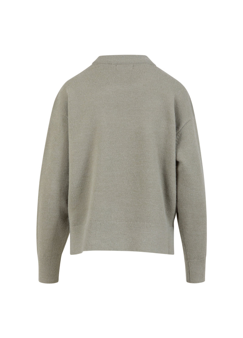 Coster Copenhagen SWEATER WITH ROUND NECK - COMFY KNIT Knitwear Moss Green - 469