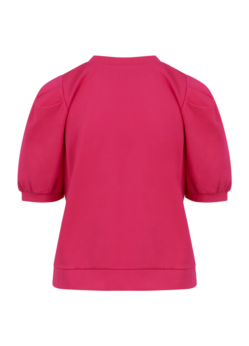 Coster Copenhagen SWEAT SHIRT WITH PLEATS Top - Short sleeve Bright sunrise - 740