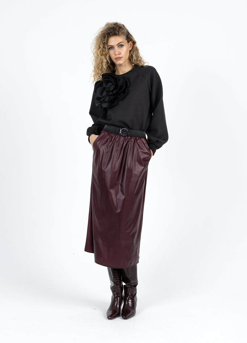 Coster Copenhagen SWEAT WITH SCUBA ROSE Shirt/Blouse Black - 100