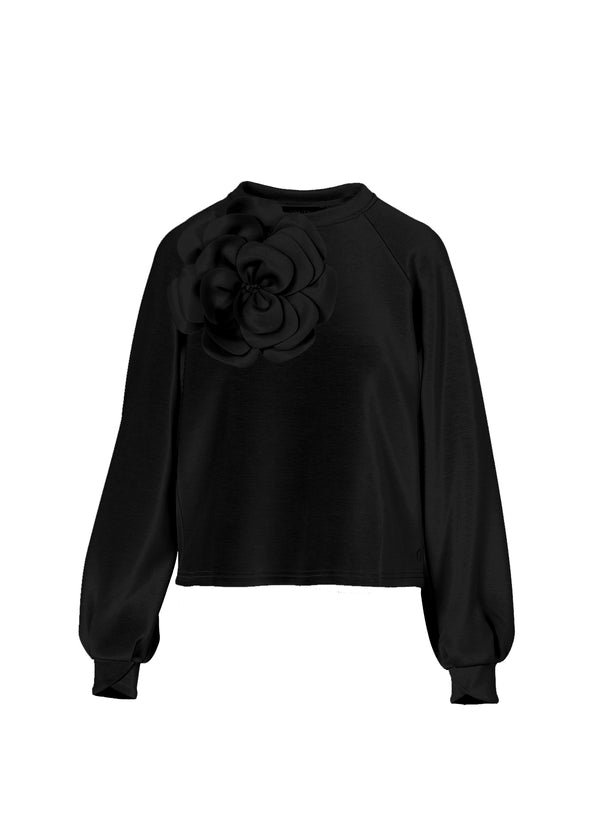 Coster Copenhagen SWEAT WITH SCUBA ROSE Shirt/Blouse Black - 100