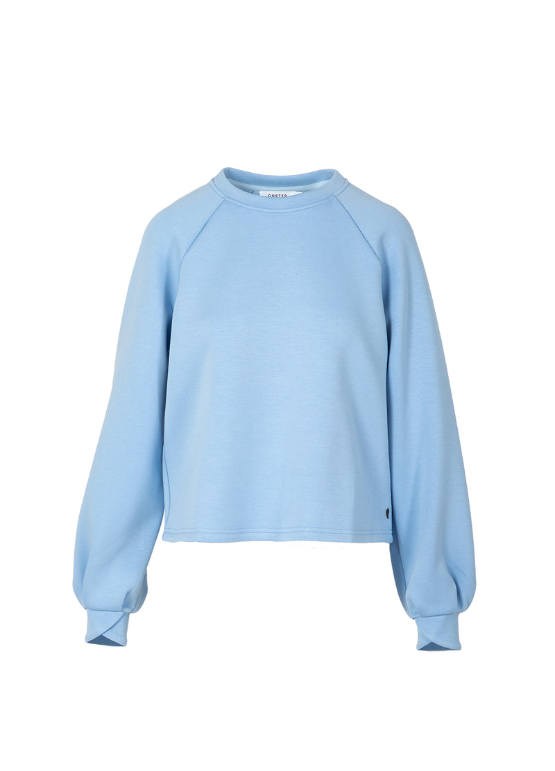 Coster Copenhagen SWEAT WITH SCUBA ROSE Shirt/Blouse Pastel blue - 538