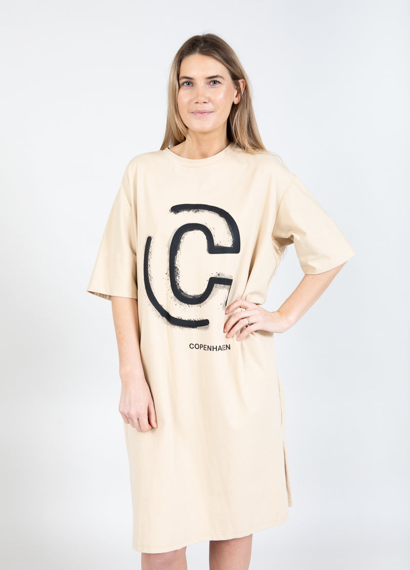Coster Copenhagen T-SHIRT DRESS Dress Vanilla - 348