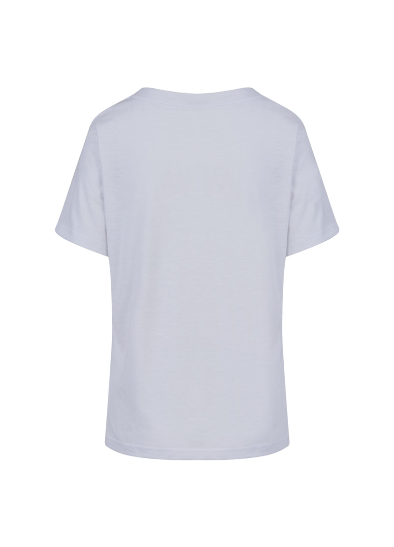 Coster Copenhagen T-SHIRT WITH BONJOUR PRINT T-Shirt White - 200