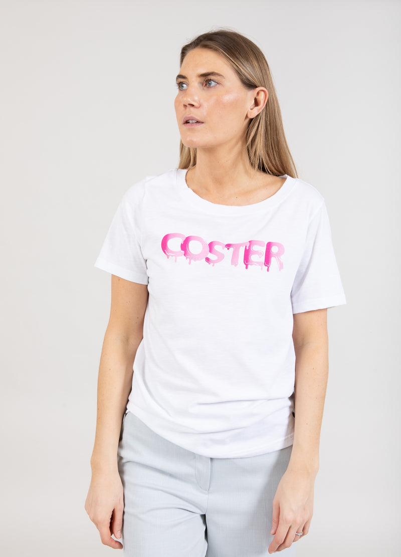 Coster Copenhagen T-SHIRT WITH GRAFITTI LOGO T-Shirt White - 200