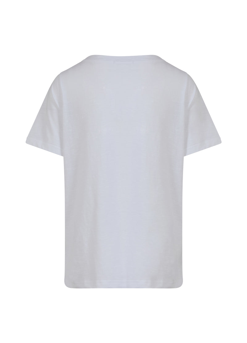 Coster Copenhagen T-SHIRT WITH KISSING LIPS - MID SLEEVE T-Shirt White - 200
