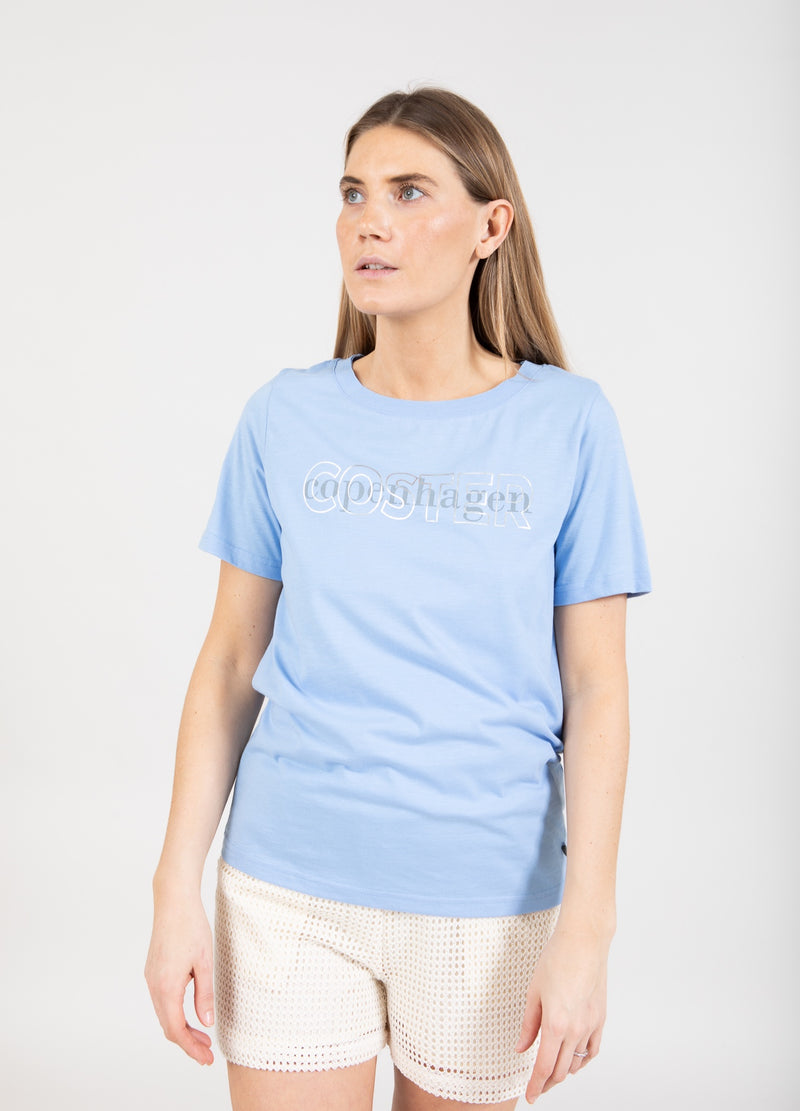 Coster Copenhagen T-SHIRT WITH LOGO T-Shirt Bright sky blue - 503