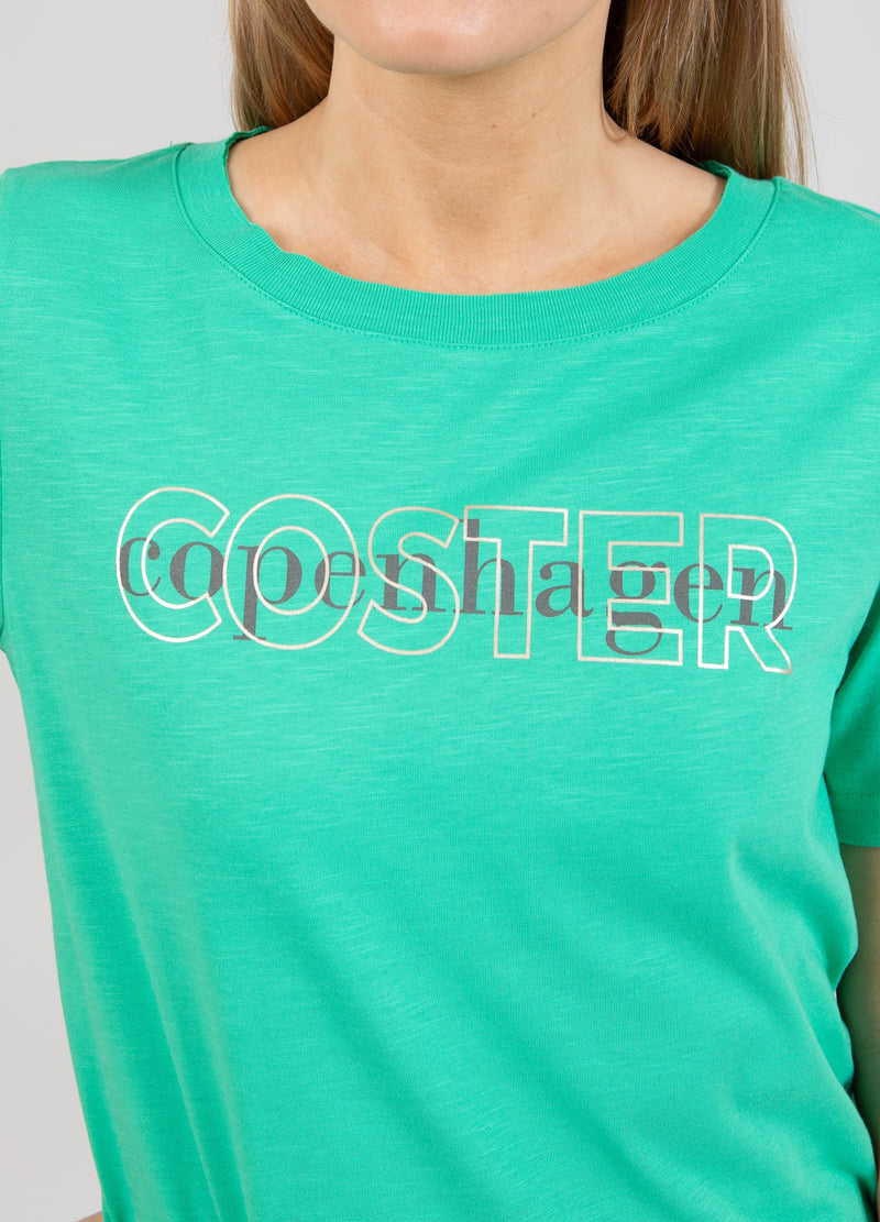 Coster Copenhagen T-SHIRT WITH LOGO T-Shirt Clover green - 408