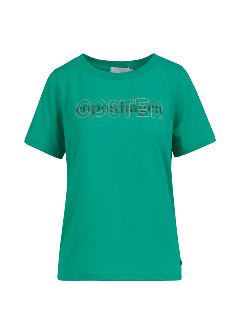 Coster Copenhagen T-SHIRT WITH LOGO T-Shirt Clover green - 408