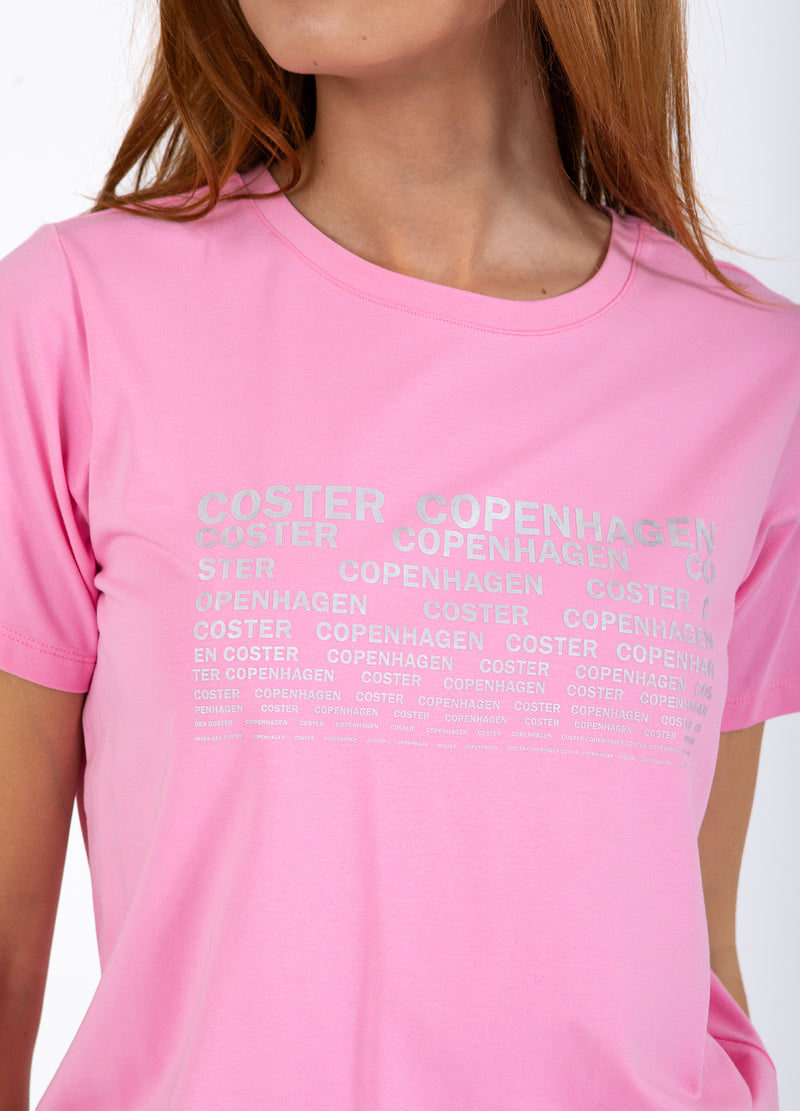 Coster Copenhagen T-SHIRT WITH LOGO - SHORT SLEEVES T-Shirt Bubble pink - 690