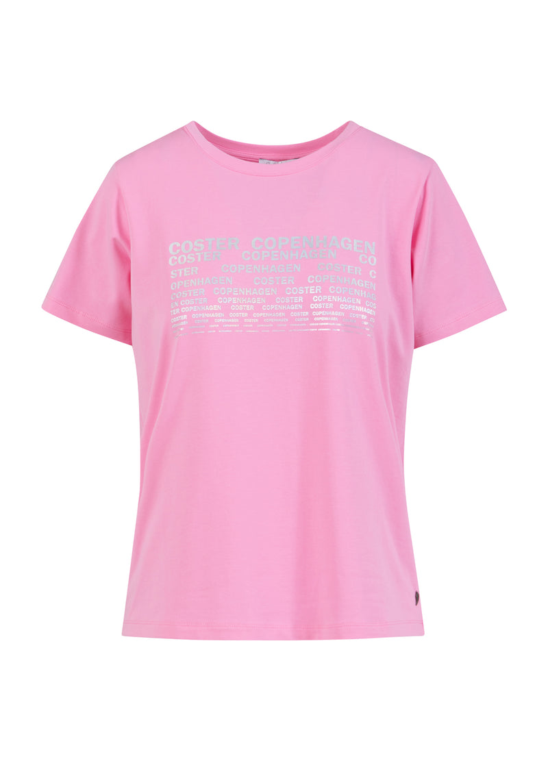 Coster Copenhagen T-SHIRT WITH LOGO - SHORT SLEEVES T-Shirt Bubble pink - 690