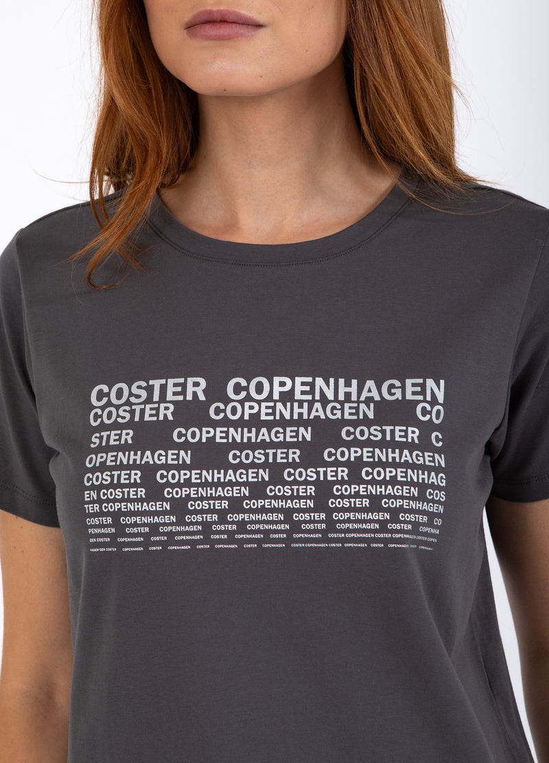 Coster Copenhagen T-SHIRT WITH LOGO - SHORT SLEEVES T-Shirt Volcanic grey - 188