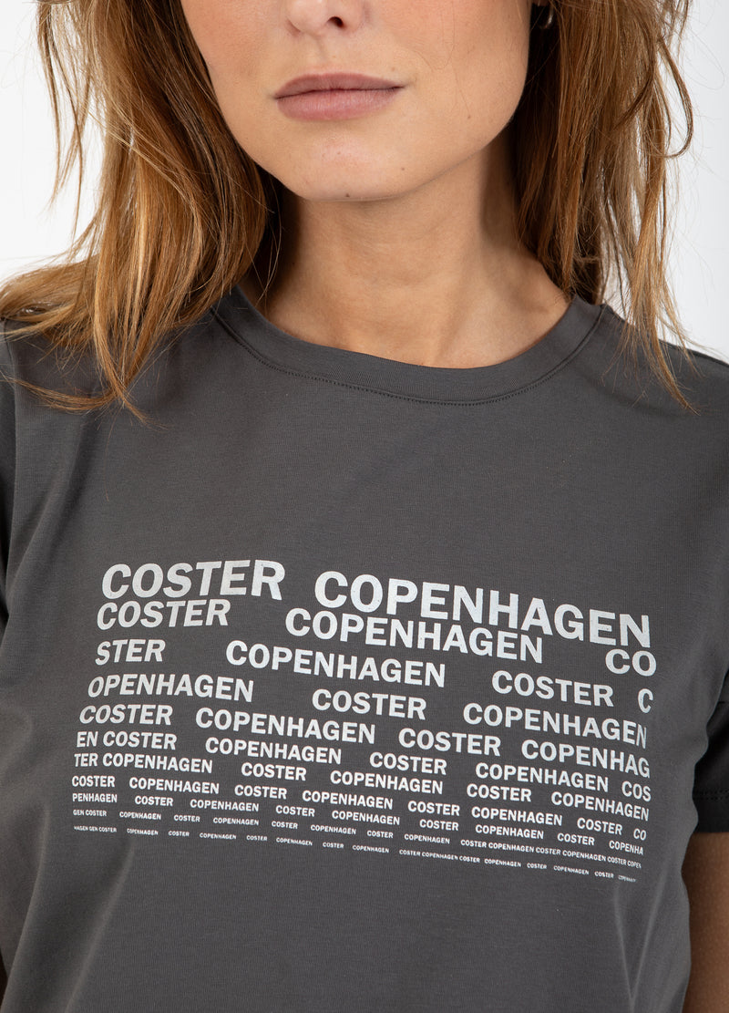 Coster Copenhagen T-SHIRT WITH LOGO - SHORT SLEEVES T-Shirt Volcanic grey - 188