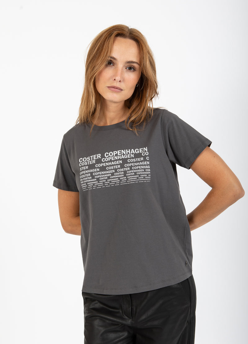 Coster Copenhagen T-SHIRT WITH LOGO - SHORT SLEEVES T-Shirt Volcanic grey - 188