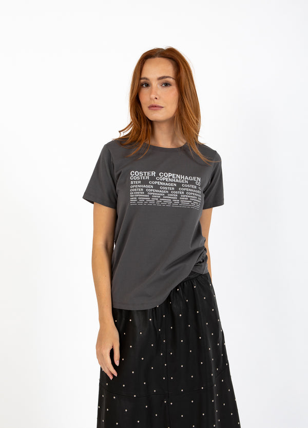 Coster Copenhagen T-SHIRT WITH LOGO - SHORT SLEEVES T-Shirt Volcanic grey - 188