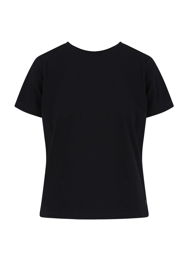 Coster Copenhagen T-SHIRT WITH ROUND NECKLINE - SHORT SLEEVES T-Shirt Black - 100